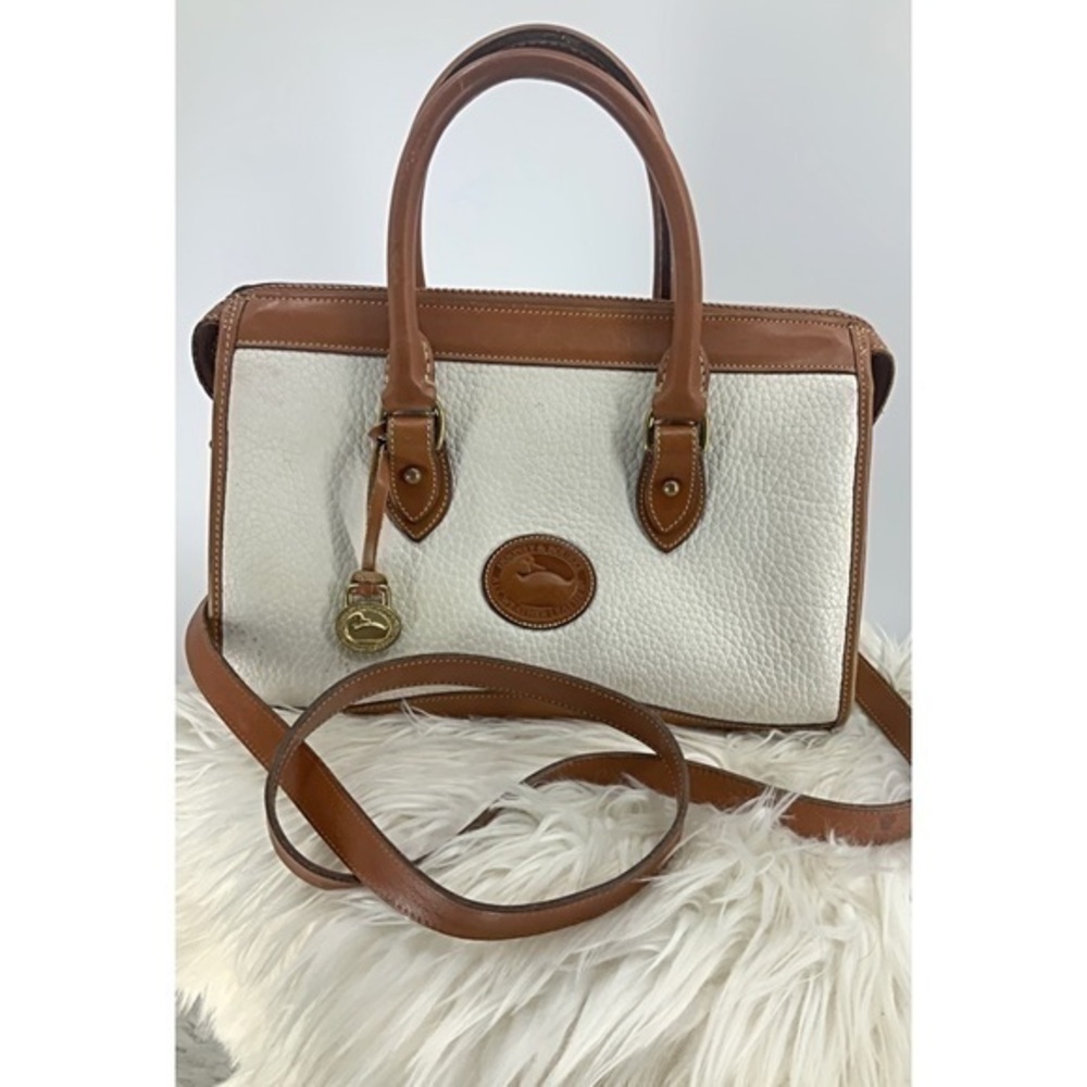Dooney & Bourke vintage cream- tan Crossbody purse